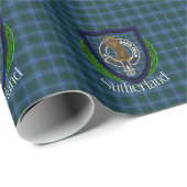 Sutherland Scottish Clan Tartan & Crest Cadeaupapier (Rol Hoek)