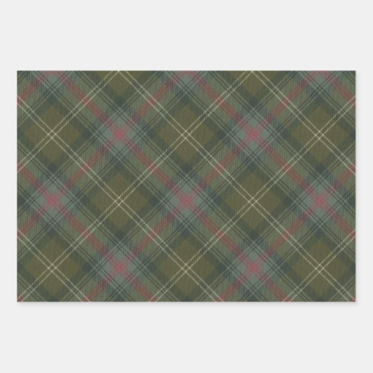 Sutherland Scottish Clan Tartan Inpakpapier Vel (Voorkant 2)