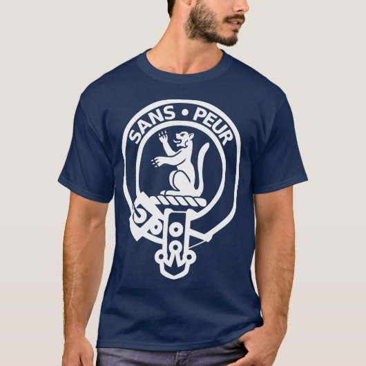 Sutherland Scottish Family Clan Name Crest T-shirt (Voorkant)