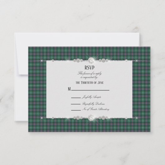 Sutherland Scottish Tartan RSVP (Voorkant)