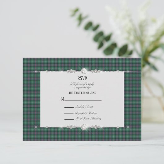 Sutherland Scottish Tartan RSVP (Staand voorkant)