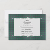 Sutherland Scottish Tartan RSVP Kaartje (Voorkant)