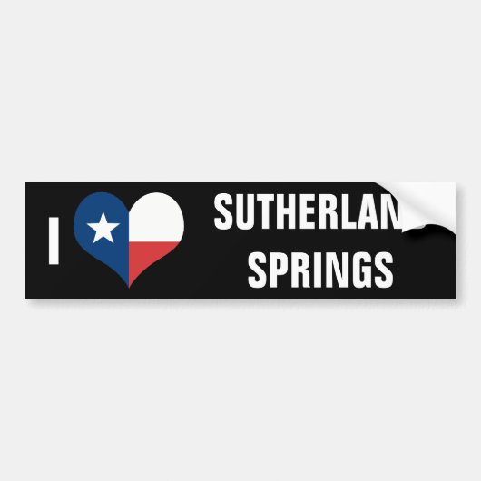 Sutherland Springs Bumpersticker (Voorkant)