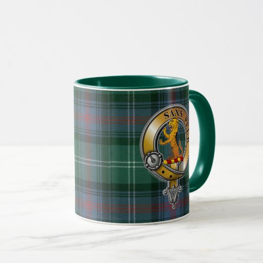 Sutherland Tartan & Badge Mok (Voorkant rechts)