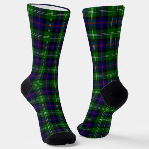 Sutherland tartan blauw groen geruit sokken