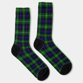 Sutherland tartan blauw groen geruit sokken (Rechts)