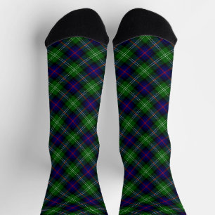 Sutherland tartan blauw groen geruit sokken