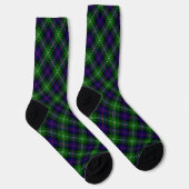 Sutherland tartan blauw groen geruit sokken (Rechts)
