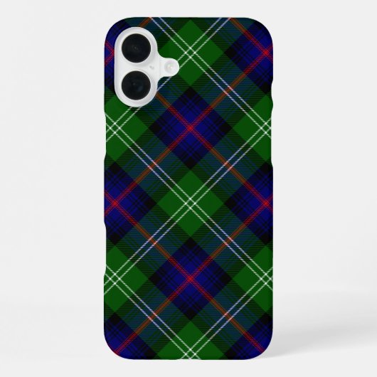 Sutherland tartan blauw groen ruit iPhone hoesje (Achterkant)