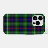 Sutherland tartan blauw groen ruit iPhone hoesje (Achterkant horizontaal)
