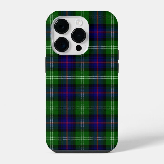 Sutherland tartan blauw groen ruit iPhone hoesje (Achterkant)