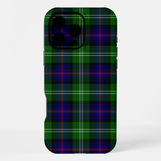Sutherland tartan blauw groen ruit iPhone hoesje (Achterkant)