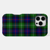 Sutherland tartan blauw groen ruit iPhone hoesje (Achterkant horizontaal)