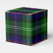 Sutherland tartan blue green plaid bedankdoosjes (Voorkant Zijde)