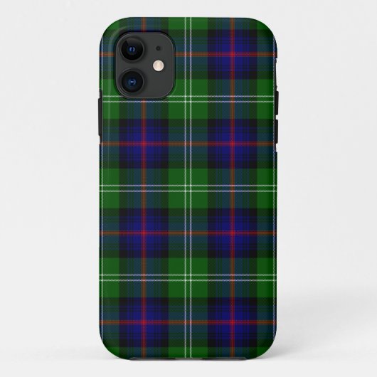 Sutherland tartan blue green plaid Case-Mate iPhone case (Achterkant)