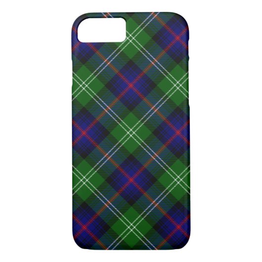 Sutherland tartan blue green plaid Case-Mate iPhone case (Achterkant)