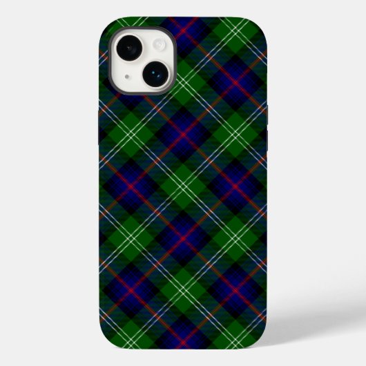 Sutherland tartan blue green plaid Case-Mate iPhone case (Achterkant)