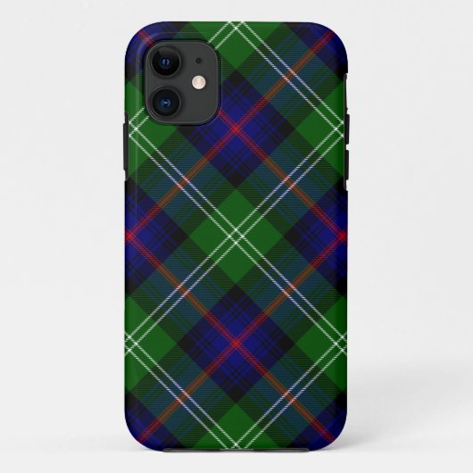 Sutherland tartan blue green plaid Case-Mate iPhone case (Achterkant)