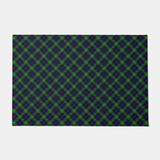 Sutherland tartan blue green plaid deurmat (Voorkant)