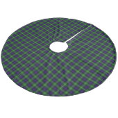 Sutherland tartan blue green plaid fleece kerstboom rok (Gekanteld)