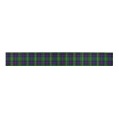 Sutherland tartan blue green plaid grosgrain lint (Voorkant)