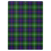 Sutherland tartan blue green plaid klembord (Achterkant)