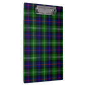 Sutherland tartan blue green plaid klembord (Rechts)