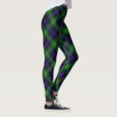 Sutherland tartan blue green plaid leggings (Rechts)