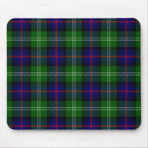 Sutherland tartan blue green plaid muismat