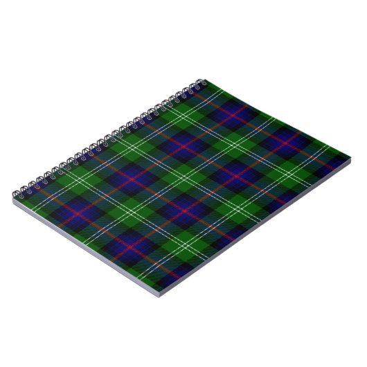 Sutherland tartan blue green plaid notitieboek (Linkerzijde)