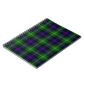 Sutherland tartan blue green plaid notitieboek (Linkerzijde)