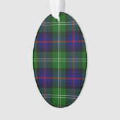 Sutherland tartan blue green plaid ornament (voorkant)