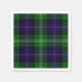 Sutherland tartan blue green plaid servet (Voorkant)