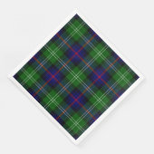 Sutherland tartan blue green plaid servet (Hoek)