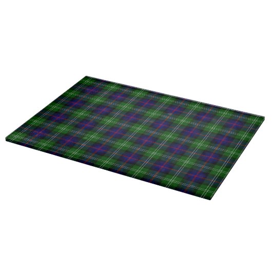 Sutherland tartan blue green plaid snijplank (Hoek)
