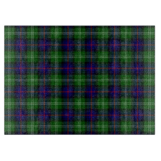 Sutherland tartan blue green plaid snijplank (Voorkant)