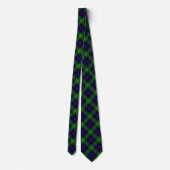 Sutherland tartan blue green plaid stropdas (Achterkant)