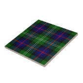 Sutherland tartan blue green plaid tegeltje (Zijkant)