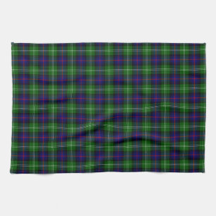 Sutherland tartan blue green plaid theedoek