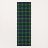Sutherland tartan blue green plaid yogamat (Achterkant)