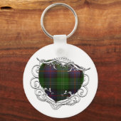 Sutherland Tartan Heart Sleutelhanger (Voorkant)