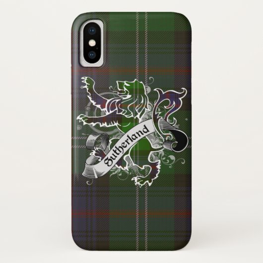 Sutherland Tartan Lion Case-Mate iPhone Case (Achterkant)