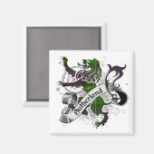 Sutherland Tartan Lion Magneet (Voorkant / Achterkant)