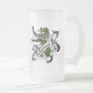 Sutherland Tartan Lion Matglas Bierpul