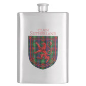 Sutherland Tartan Scottish Play Lion Rampant Flacon (Voorkant)