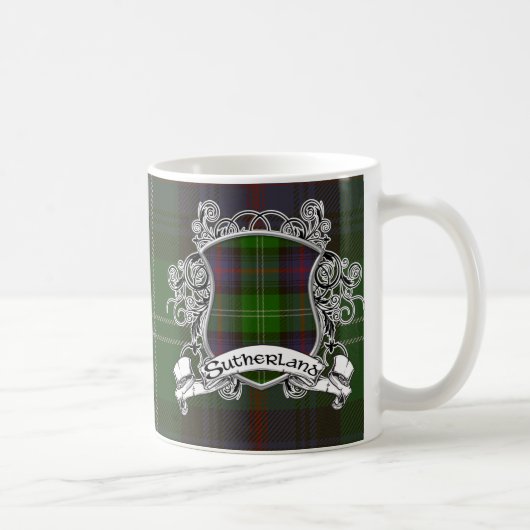 Sutherland Tartan Shield Koffiemok (Rechts)