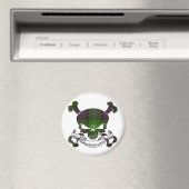 Sutherland Tartan Skull Magneet (Insitu (Vaatwasser))