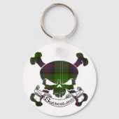 Sutherland Tartan Skull Sleutelhanger (Voorkant)