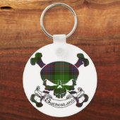 Sutherland Tartan Skull Sleutelhanger (Voorkant)