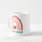 Sutherland Vintage Boho Rainbow Koffiemok (Voorkant links)